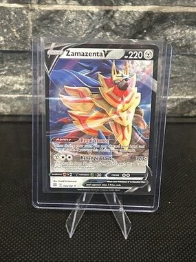Pokemon Zamazenta V Full Art Holo 105/172‎ from Brilliant Stars ⭐️ Set M/NM